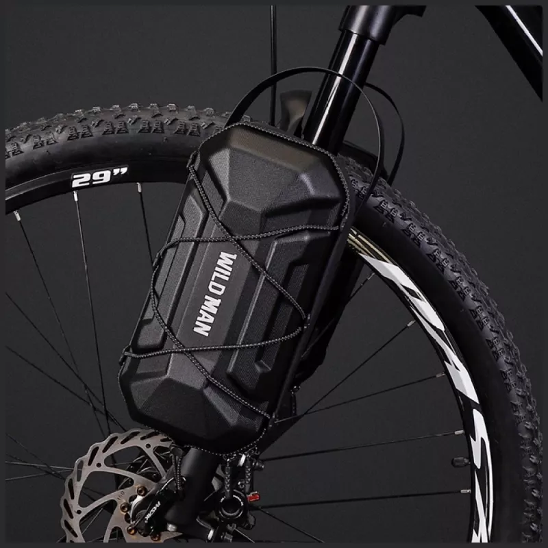 WILDMAN GD6XPlus bolsa de manillar para patinete eléctrico, bolsa para portaequipajes de cuadro, negra