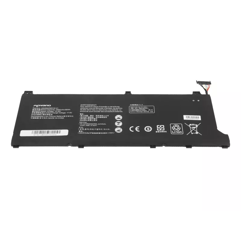 MOVANO Batería HB4692Z9ECW-41 para Huawei Honor Magicbook 14 MateBook D14 NBB-WAH9Q - 3665 mAh (56 Wh)