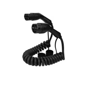 DEFENZO Spiro AC7 7m Cable de carga de VE Tipo 2 32A 3 fases 22kW Negro