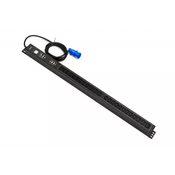 APC 0U SMART PDU, conector IEC 60309 16A/250V, 18 tomas C13 10A/250V, 6 tomas C19 16A/250V, 16A