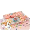 LEAN TOYS Set creativo de plástico para hacer postres decorativos y flores squishy DIY