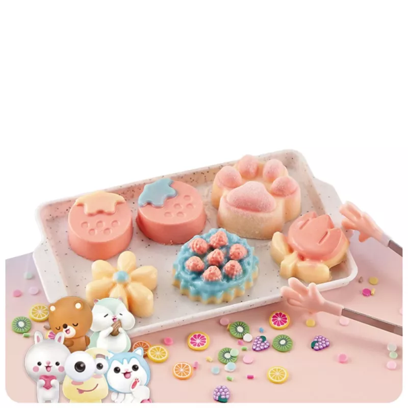 LEAN TOYS Set creativo de plástico para hacer postres decorativos y flores squishy DIY