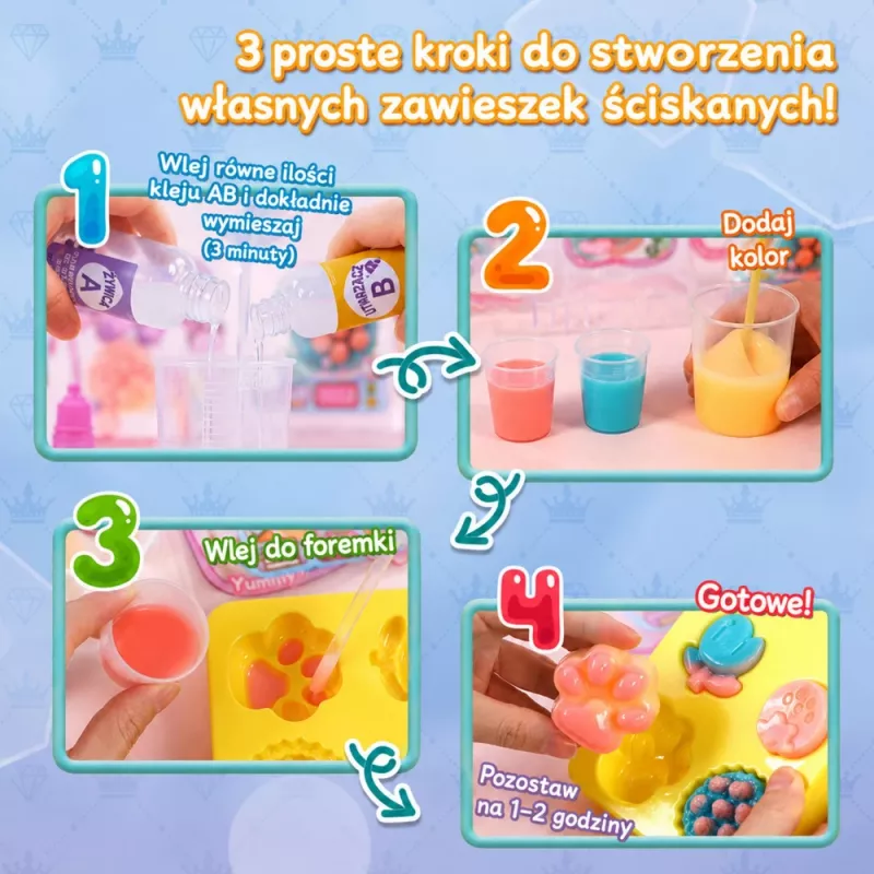 LEAN TOYS Set creativo de plástico para hacer postres decorativos y flores squishy DIY