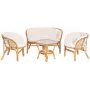 4Living Bahama conjunto de lounge exterior 4 piezas gris claro