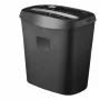 Deli E9947 trituradora de partículas, capacidad 10 hojas, depósito 18L, negra