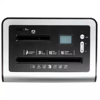 DELI E9917EU trituradora de papel de corte en partículas, 10 hojas, 20L, negra