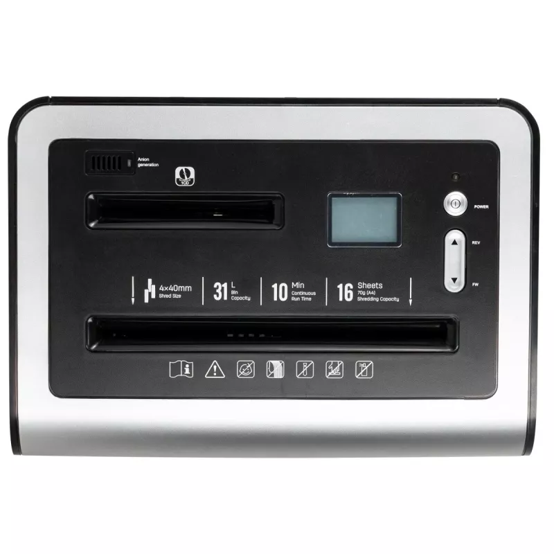 DELI E9917EU trituradora de papel de corte en partículas, 10 hojas, 20L, negra