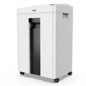 Deli E9952 trituradora de papel de corte en partículas, 10 hojas, 21L, negra