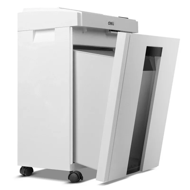 Deli E9952 trituradora de papel de corte en partículas, 10 hojas, 21L, negra