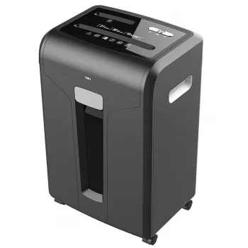 Deli Destructora de papel de corte cruzado E14400, 12 hojas, 23L, Negra