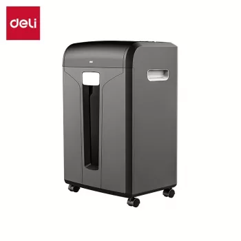 Deli Destructora de papel de corte cruzado E14400, 12 hojas, 23L, Negra