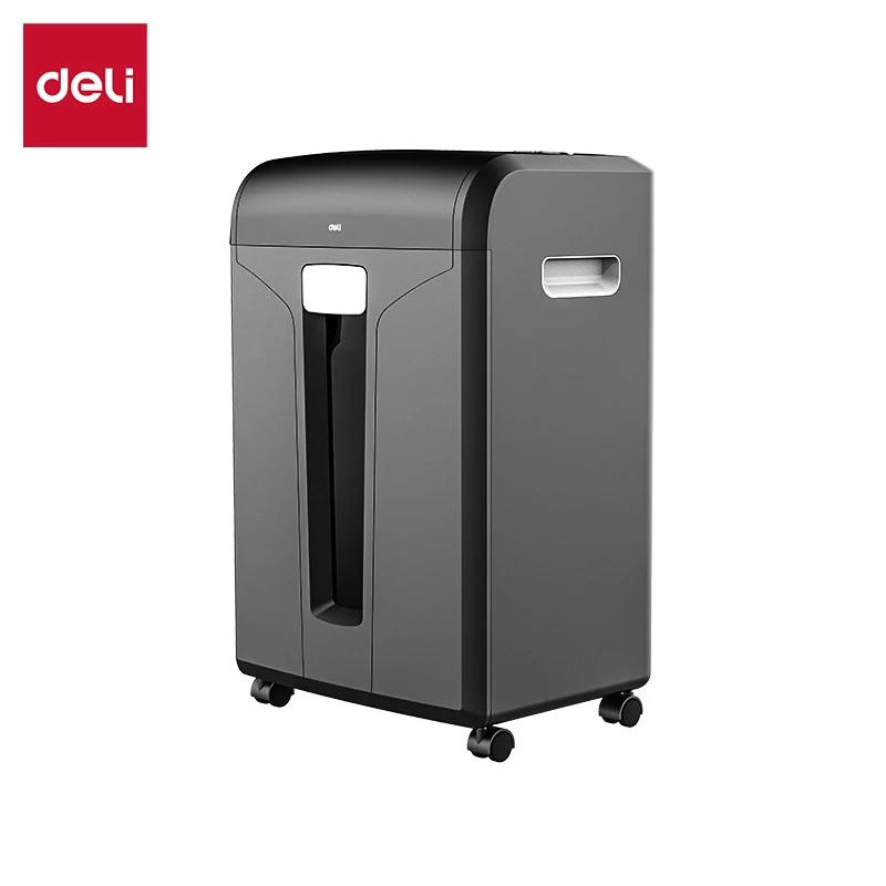 Deli Destructora de papel de corte cruzado E14400, 12 hojas, 23L, Negra