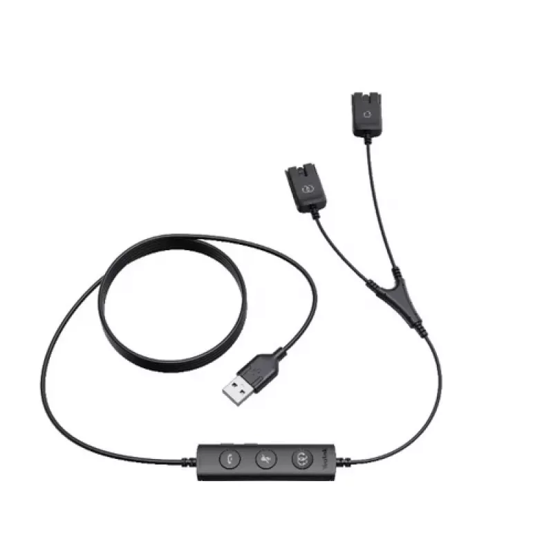 Yealink cable Trainer USB/QD para serie YHS (USB a QD) - negro