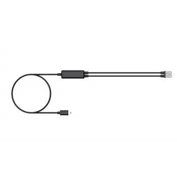 Yealink cable de teléfono (1 ud.) - cable divisor RJ9 para auricular 25 cm negro