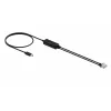 Yealink cable de teléfono (1 ud.) - cable divisor RJ9 para auricular 25 cm negro