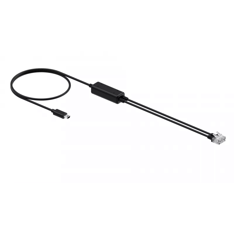Yealink cable de teléfono (1 ud.) - cable divisor RJ9 para auricular 25 cm negro