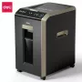 DELI ET089 Destructora de papel de corte cruzado, 8 hojas, 15L, Negro