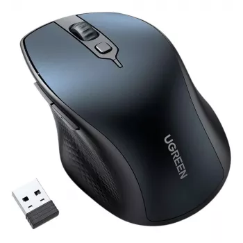 UGREEN MU101 Ratón inalámbrico 2.4G+BT Azul