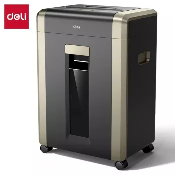 Deli ET099 destructora de papel de corte cruzado, 10 hojas, 15L, seguridad P-4