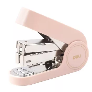 Deli Linfini EM390 grapadora rosa para hasta 25 hojas