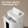 Deli ET058 destructora de papel de corte cruzado, 6 hojas, P-4, 10 L