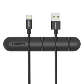 UGREEN Clip de gestión de cables de 4 ranuras (pack de 2) - Negro