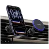 USAMS Soporte magnético para salida de aire para smartphones, rotación 360°, Negro