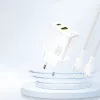 Dudao A26TEU cargador de pared GaN de 25W USB-C USB-A blanco