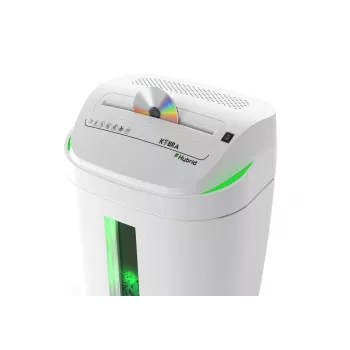 Destructora de papel de corte cruzado KOBRA Hybrid S4, P-4, 10 hojas, 20 L, blanco/antracita