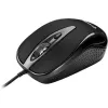 YENKEE YMS 1025 BK QUITO Ratón USB con cable, óptico, 1000 DPI, 4 botones, negro