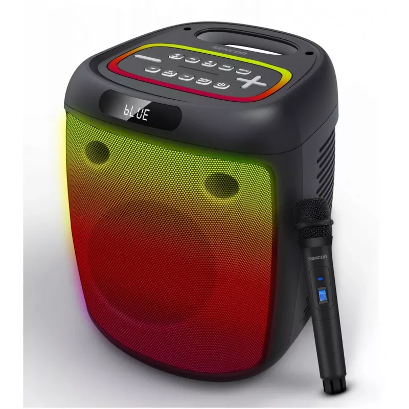 SENCOR Partycon BASE Altavoz Bluetooth portátil 100W, IPX4, TWS, LED