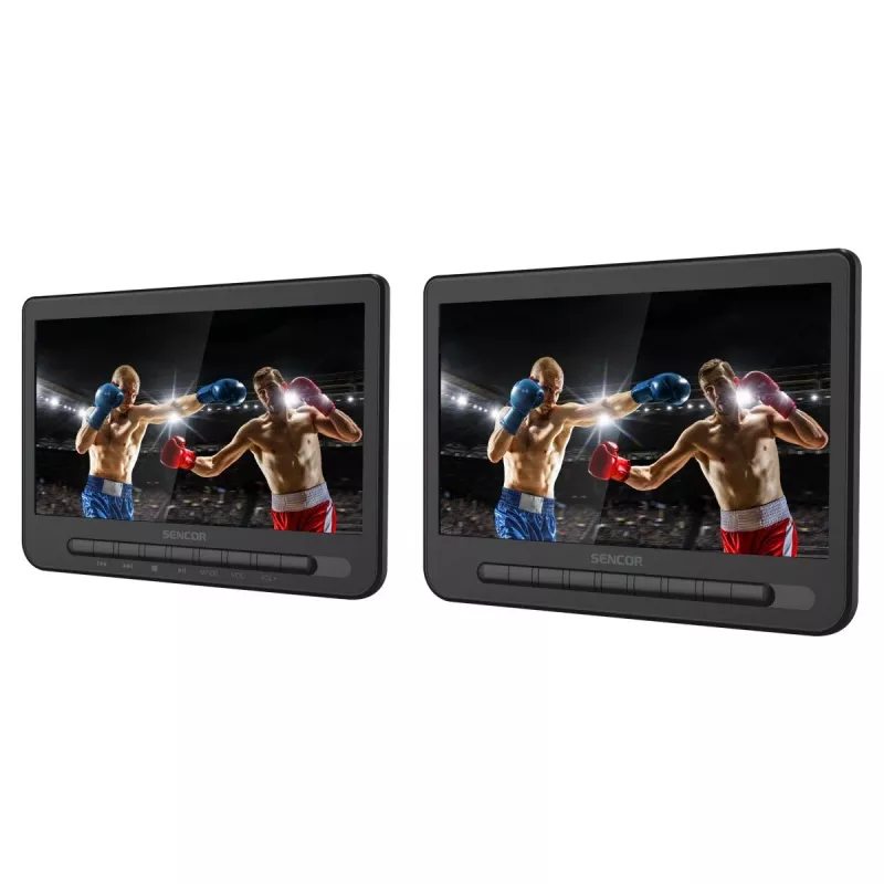 SENCOR SPV 7105 DUAL Monitor para reposacabezas de coche con DVD 2x10