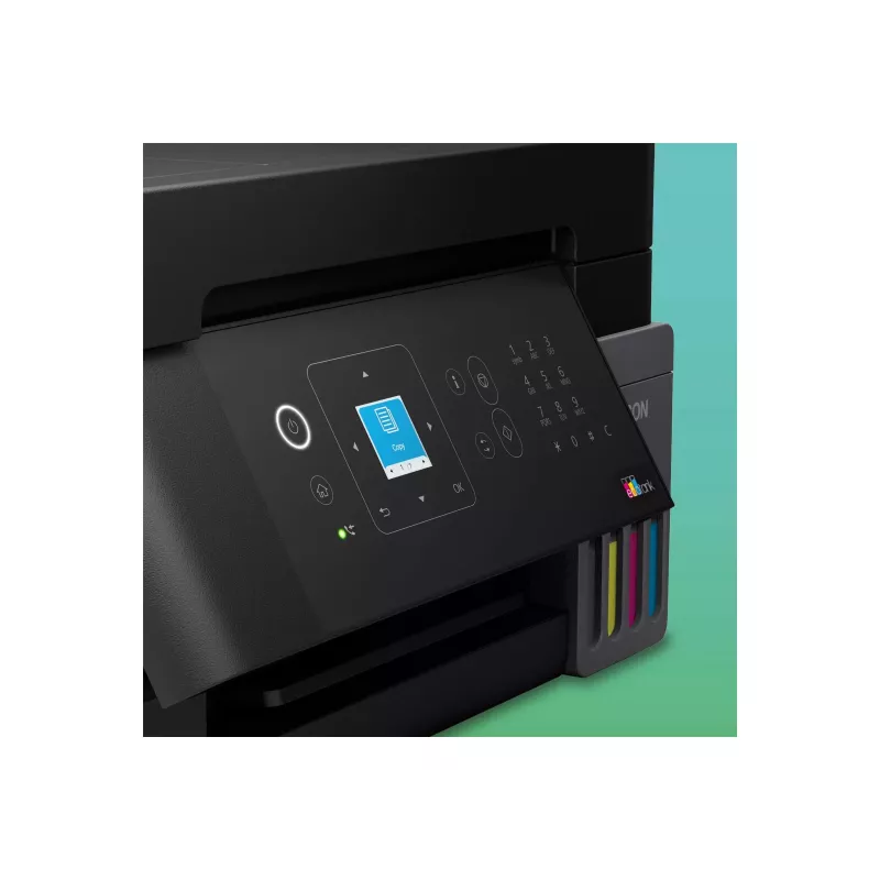 Epson L5390 impresora multifunción de depósito de tinta - color - A4 - 33 páginas/min - fax - Wi-Fi - LAN - ADF 30 hojas - negro