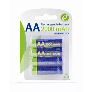 GEMBIRD EnerGenie pilas recargables AA 2000 mAh 4 uds. blíster