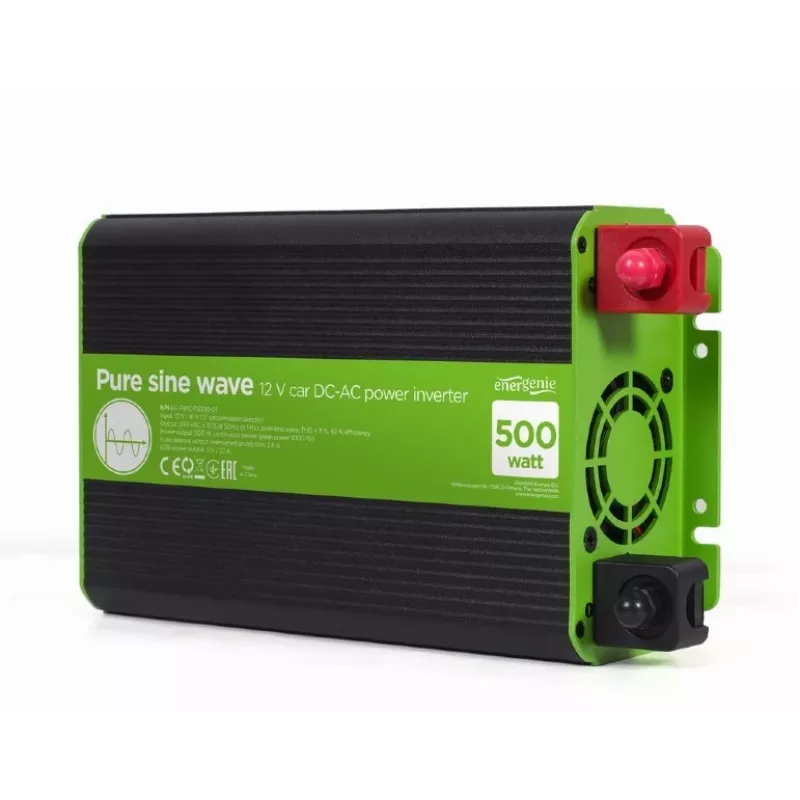 Gembird inversor de onda senoidal pura de 12V a 230V 500W