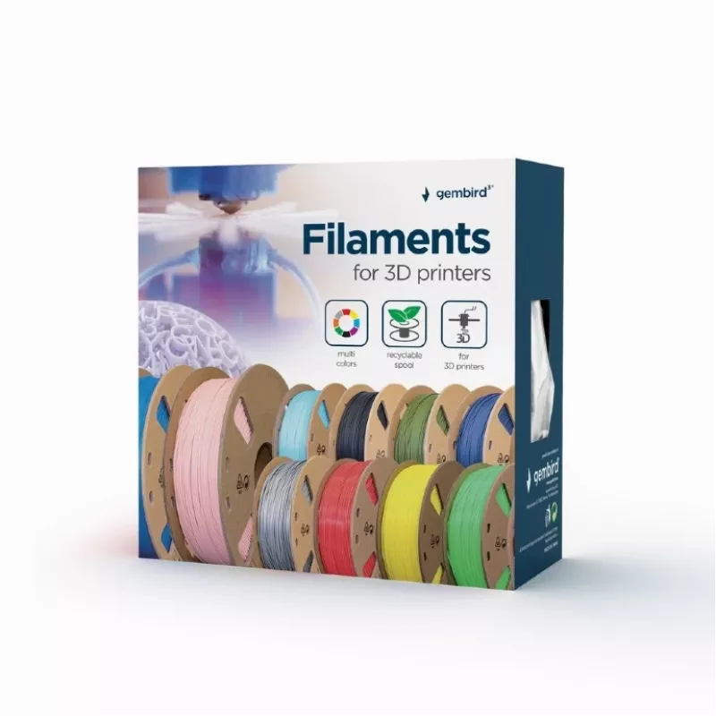 GEMBIRD filamento PLA mate naranja 1,75mm 1kg
