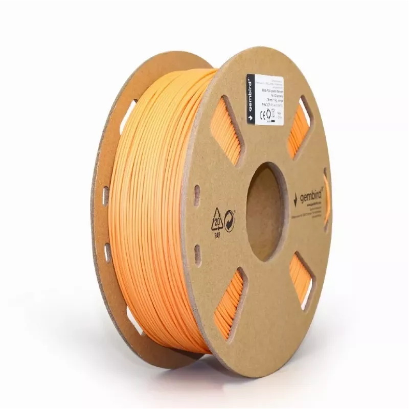 GEMBIRD filamento PLA mate naranja 1,75mm 1kg