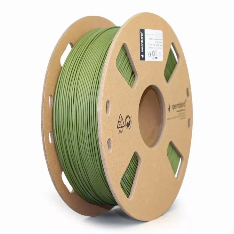 Gembird filamento PLA mate Military Green 1.75 mm 1 kg 340 m