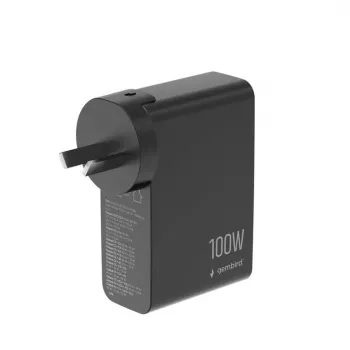 GEMBIRD cargador rápido GaN 4x USB 100W negro