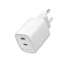 Gembird TA-UC-2C-PD45-01-W cargador de pared USB-C de doble puerto 45W blanco