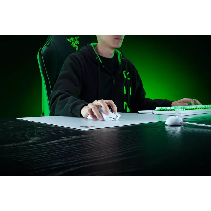 RAZER Atlas Pro - Alfombrilla de ratón gaming blanca