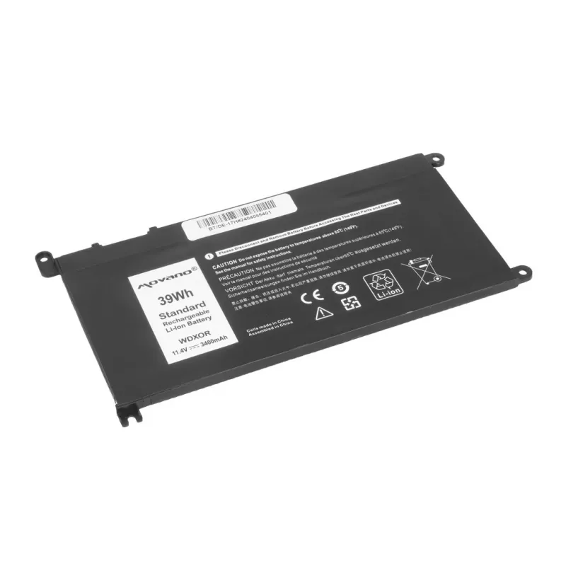 MITSU Batería WDX0R P75F P62F P66F T2JX4 WDXOR para Dell - 3400 mAh (39 Wh)