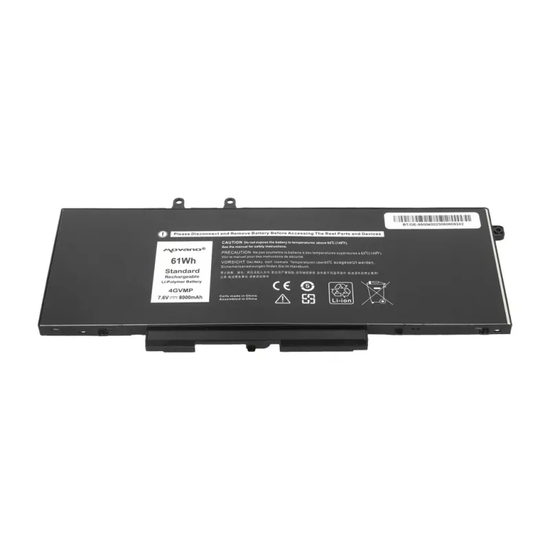 MITSU Batería 4GVMP para Dell Latitude 5400 5500 - 8000 mAh (61 Wh)