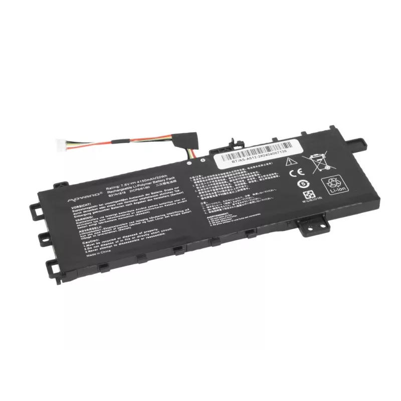 MITSU Batería B21N1818 para Asus Vivobook 15 A512 R512 X512 - 4150 mAh (32 Wh)