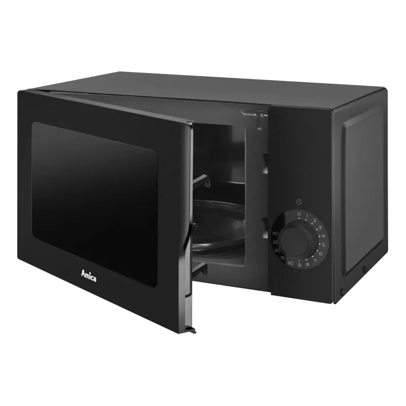 AMICA Microondas AMGF17M2B con grill, 17L, 700W, negro