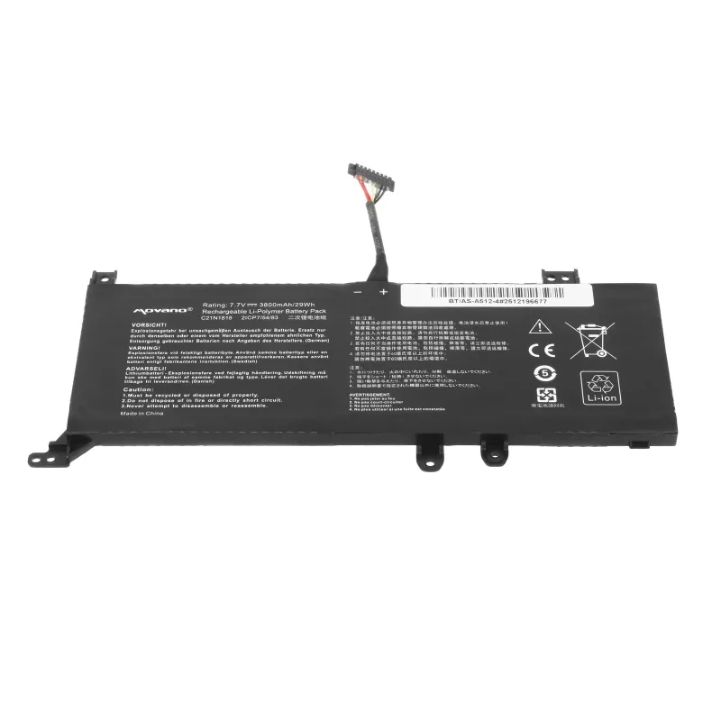 MITSU Batería B21N1818-2 para Asus X512FA X512UF X509FB X509FA X509FJ X509 - 3800 mAh (29 Wh)
