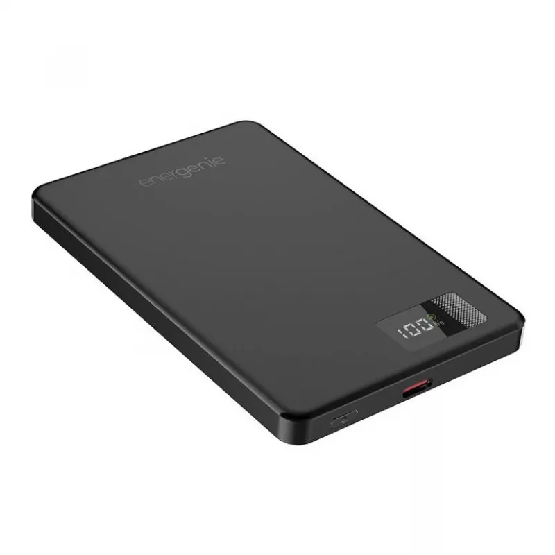 GEMBIRD PB05-WPC15M-LCD-01 Batería Externa Magnética Inalámbrica 5000mAh 15W LCD Negra