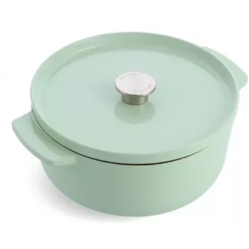 KitchenAid Olla de hierro fundido esmaltado 26 cm, Pistacho