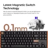 Keychron K8H-F1 75% Teclado gaming magnético de madera Negro