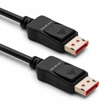 Cable DisplayPort 2.1 Qoltec 3m 8K 54Gbps conector macho a conector macho